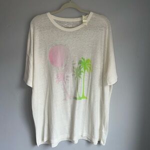 ‼️SOLD‼️Aerie Oversized Semi Sheer Graphic Tee NWT XL